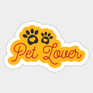 pet lovers Sticker